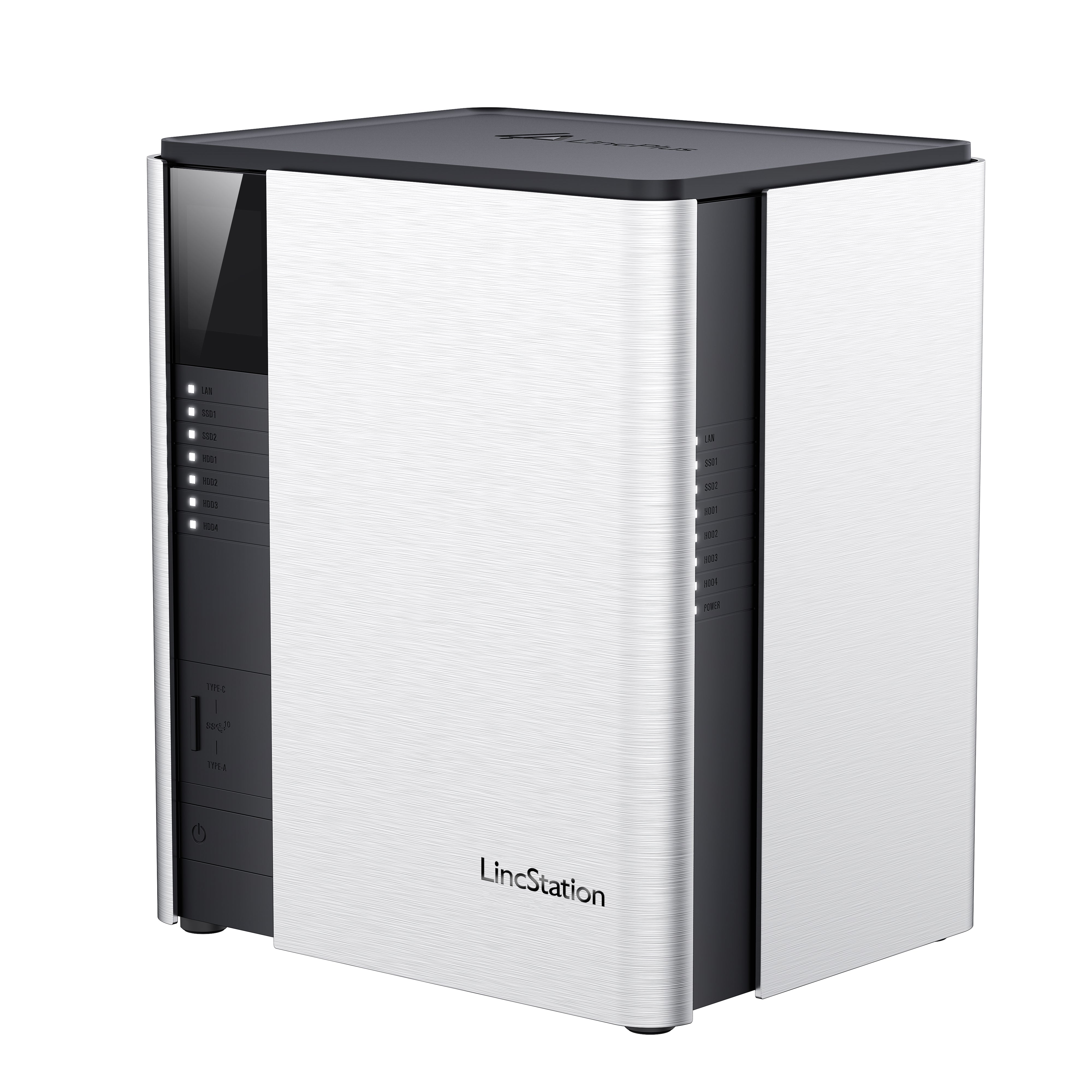 LincPlus LincStation S1 NAS à 6 baies | 8 Go de RAM + 128 Go de ROM | Jusqu'à 112 To (sans disque)