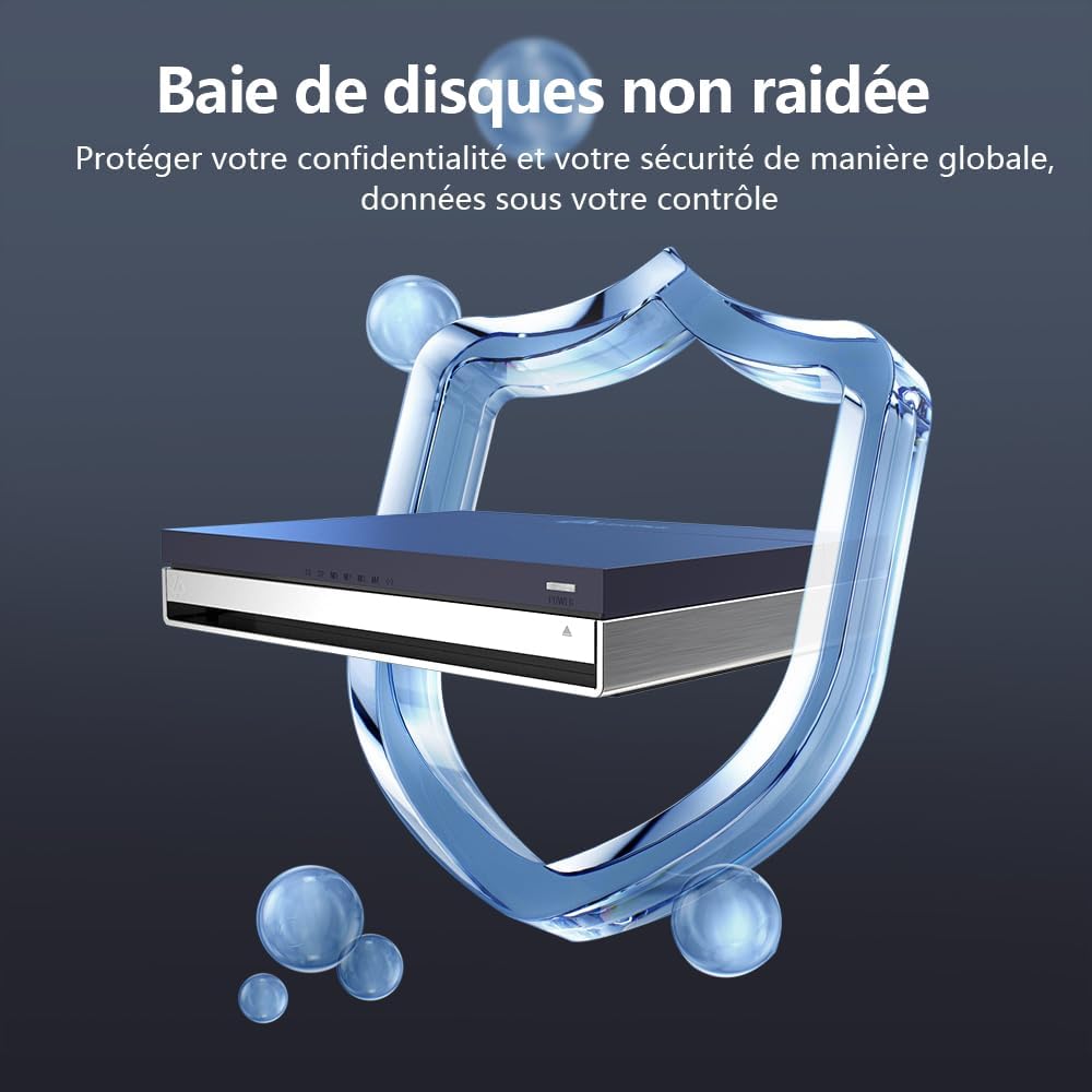 LincPlus LincStation N2 NAS 6 baies | 16 Go de RAM + 128 Go de ROM | Stockage 6 x 8 To SSD (sans disque)