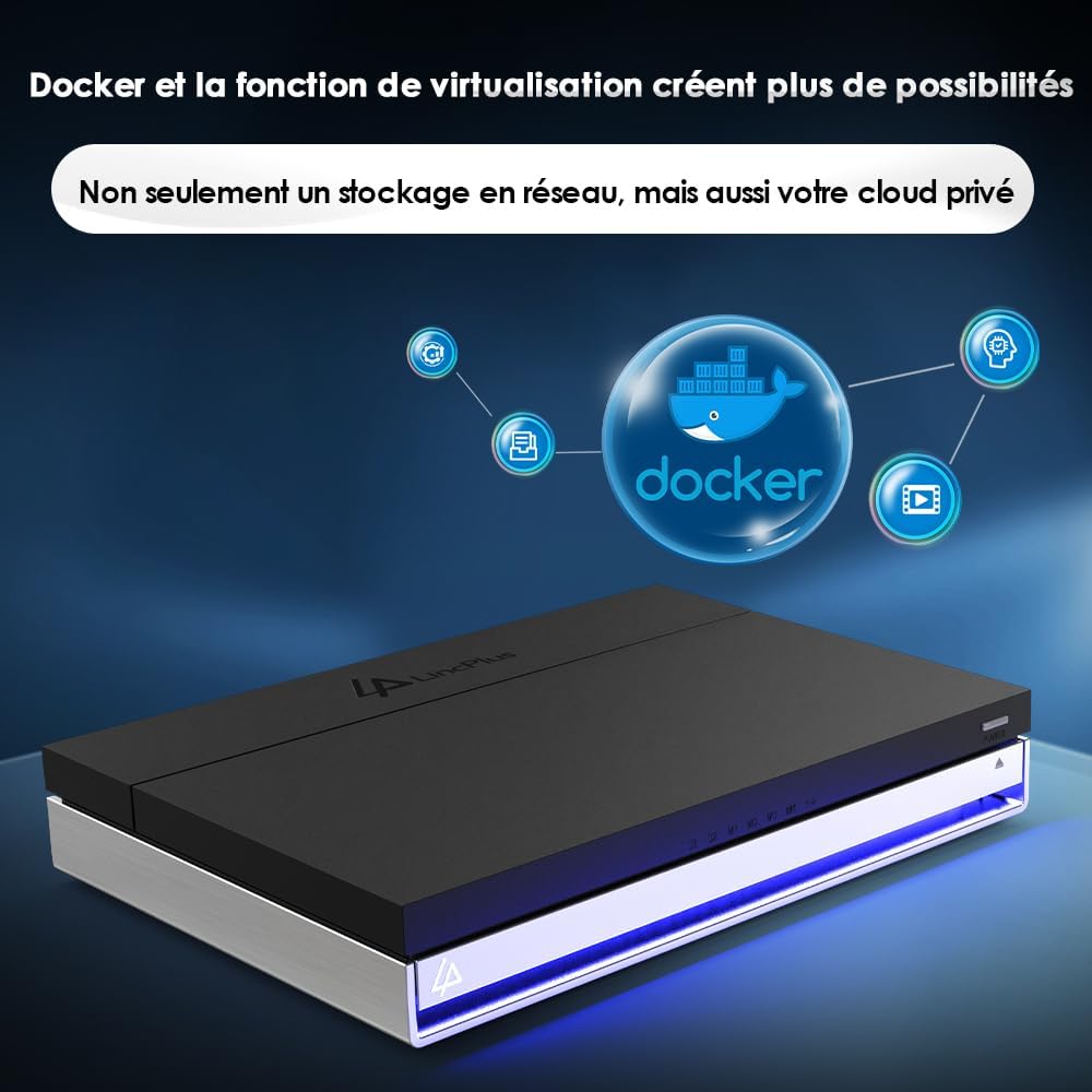 LincPlus LincStation N2 NAS 6 baies | 16 Go de RAM + 128 Go de ROM | Stockage 6 x 8 To SSD (sans disque)