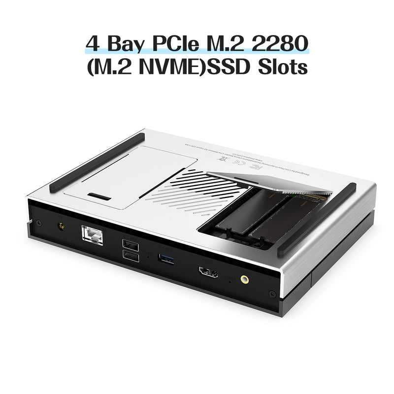 LincPlus LincStation N2 NAS 6 baies | 16 Go de RAM + 128 Go de ROM | Stockage 6 x 8 To SSD (sans disque)