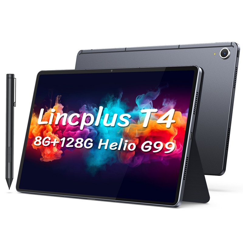 LincPlus T4 Tablette | 8100mAh | 11 pouces 2K | 8+128 Go avec stylet gratuit